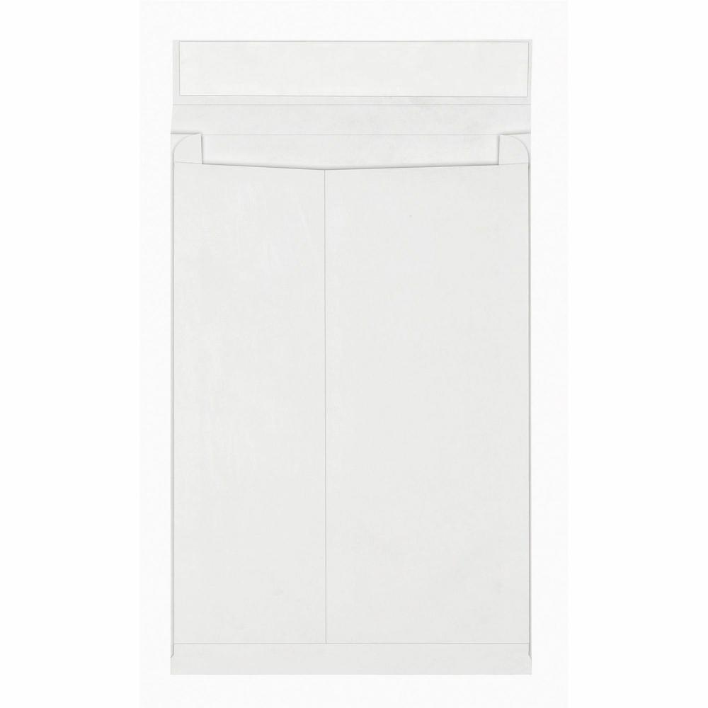 Survivor&reg; 12 x 16 x 2 DuPont Tyvek Expansion Mailers with Self-Seal Closure - Expansion - 12" Width x 16" Length - 2" Gusset - 18 lb - Peel & Seal - Tyvek - 100 / Carton - White. Picture 5