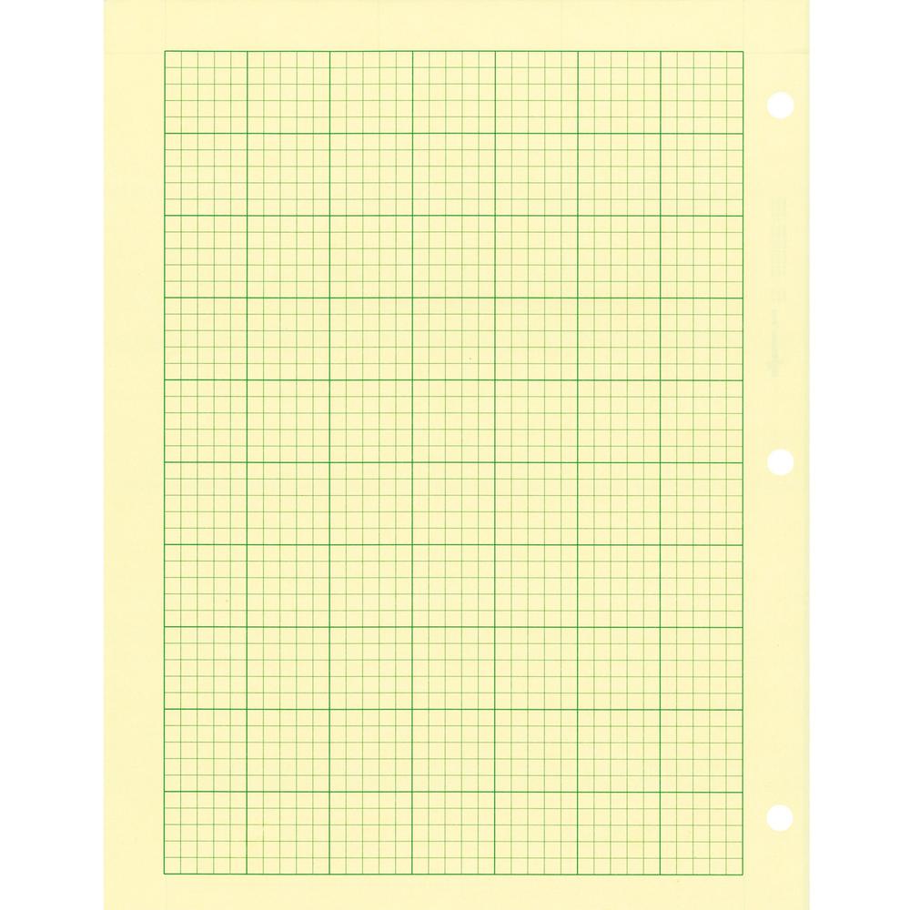 Rediform Computation Pads - Letter - 100 Sheets - Stapled/Glued - Letter - 8 1/2" x 11" - Green Paper - Subject - 100 / Pad. Picture 7