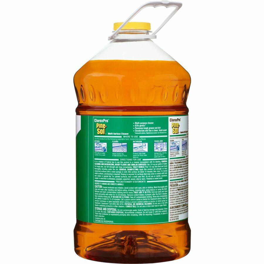 CloroxPro&trade; Pine-Sol Multi-Surface Cleaner - Liquid - 144 fl oz (4.5 quart) - Pine Scent - 1 Each - Clear. Picture 10