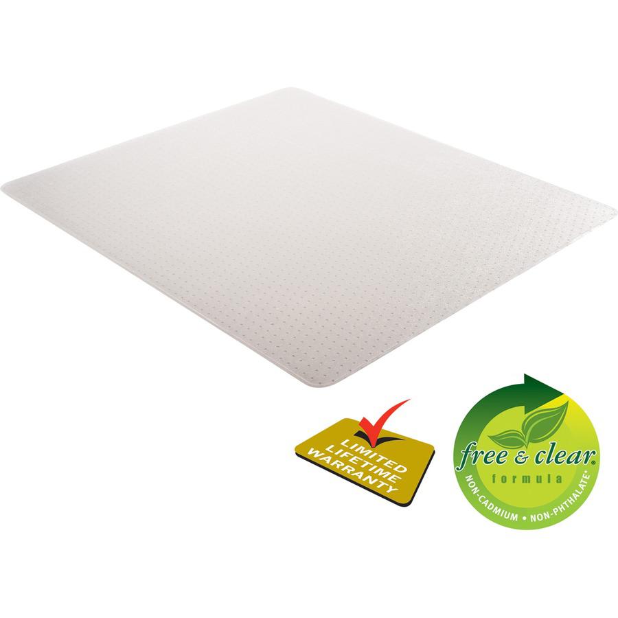 Deflecto DurMat for Carpet - Carpeted Floor - 60" Length x 46" Width - Vinyl - Clear. Picture 7