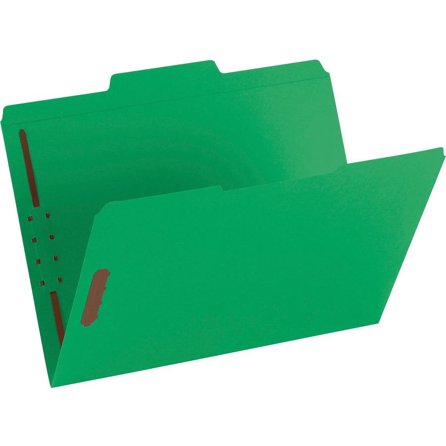 Smead Colored 1/3 Tab Cut Letter Recycled Fastener Folder - 8 1/2" x 11" - 3/4" Expansion - 2 x 2K Fastener(s) - 2" Fastener Capacity for Folder - Top Tab Location - Assorted Position Tab Position - G. Picture 7