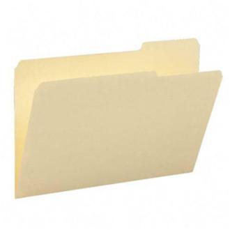 Smead 1/3 Tab Cut Legal Recycled Top Tab File Folder - 8 1/2" x 14" - 3/4" Expansion - Top Tab Location - Third Tab Position - Manila - Manila - 10% Recycled - 100 / Box. Picture 3