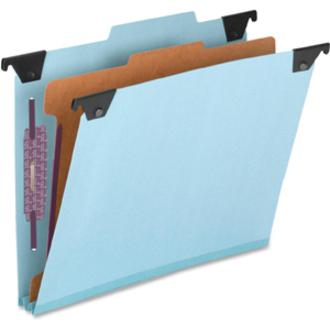 Smead 2/5 Tab Cut Letter Recycled Hanging Folder - 8 1/2" x 11" - 2" Expansion - 2 x 2S Fastener(s) - 1" Fastener Capacity for Folder - Top Tab Location - Right of Center Tab Position - 1 Divider(s) -. Picture 8