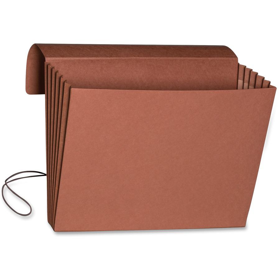 Smead Legal Recycled File Wallet - 8 1/2" x 14" - 5 1/4" Expansion - Top Tab Location - Redrope - Redrope - 30% Recycled - 1 Each. Picture 2