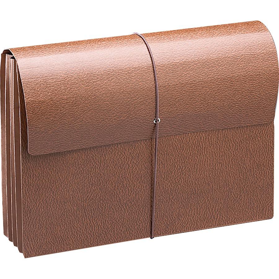 Smead Legal Recycled File Wallet - 8 1/2" x 14" - 3 1/2" Expansion - Redrope - Redrope - 30% Recycled - 1 Each. Picture 6