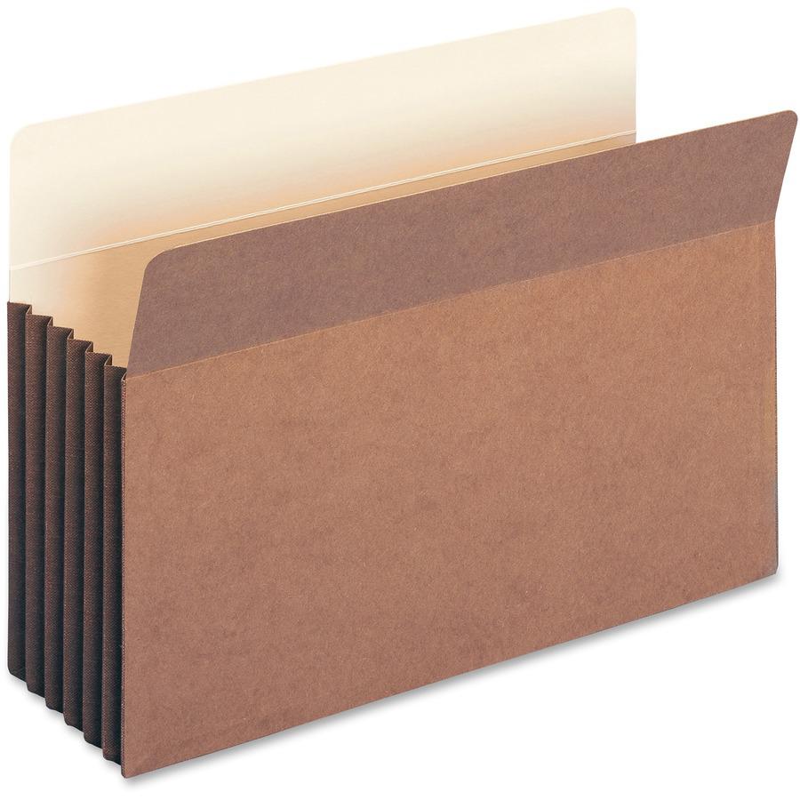Smead Straight Tab Cut Legal Recycled File Pocket - 8 1/2" x 14" - 5 1/4" Expansion - Top Tab Location - Redrope - Redrope - 30% Recycled - 10 / Box. Picture 4