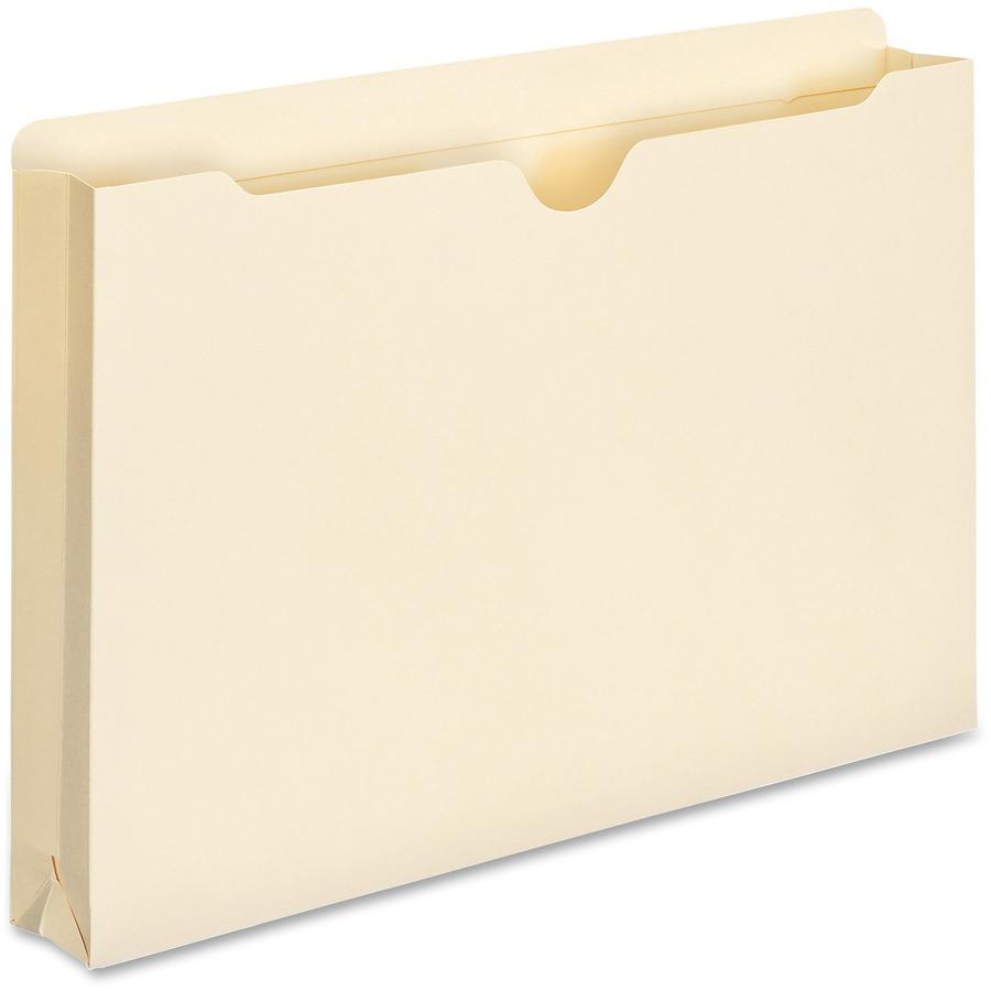 Smead Legal Recycled File Jacket - 8 1/2" x 14" - 1 1/2" Expansion - Manila - 10% Recycled - 50 / Box. Picture 8