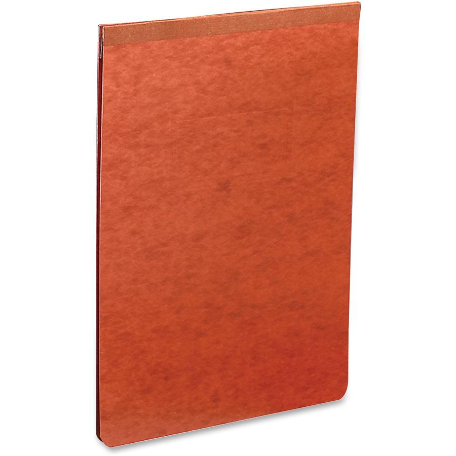 Smead Premium Pressboard Legal Recycled Fastener Folder - 2" Folder Capacity - 8 1/2" x 14" - 2" Expansion - 1 Fastener(s) - Pressboard - Red - 60% Recycled - 1 Each. Picture 7