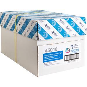 Elite Image Multipurpose Paper - Letter - 8 1/2" x 11" - 20 lb Basis Weight - 5000 / Carton - White. Picture 7