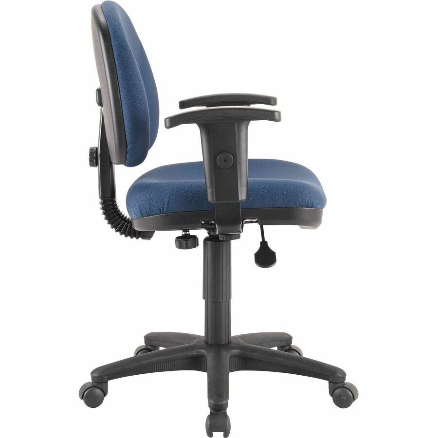 Lorell Millenia Pneumatic Adjustable Task Chair - Blue Seat - 1 Each. Picture 7