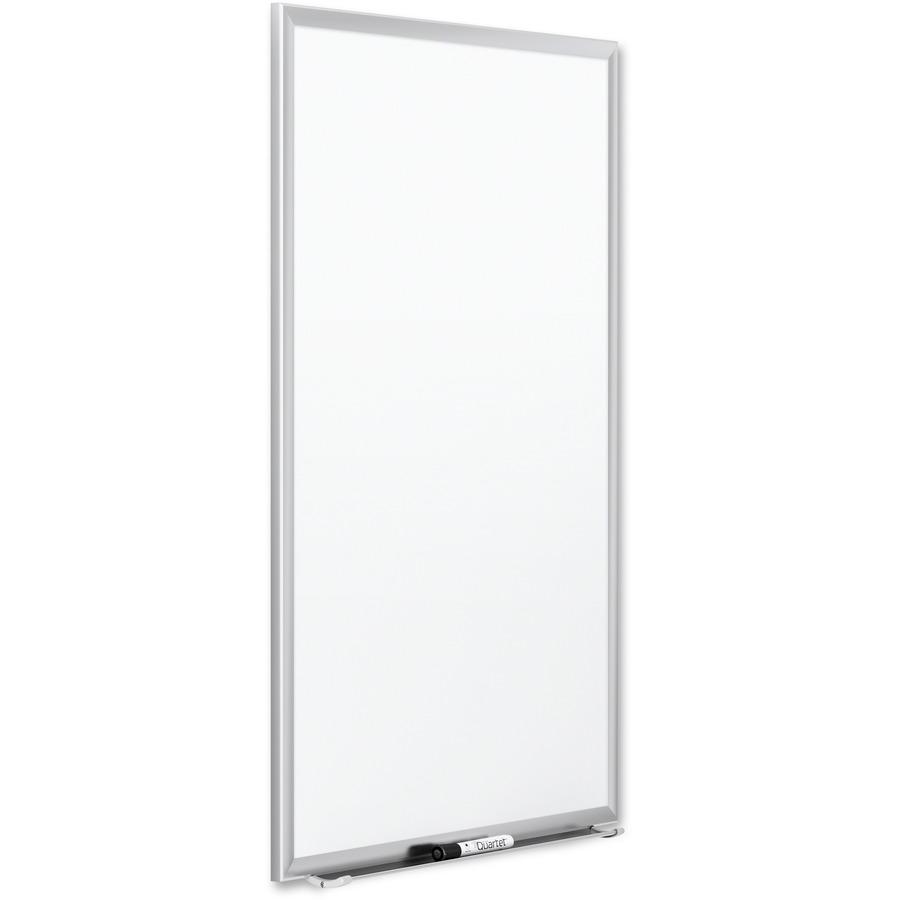 Quartet Premium DuraMax Magnetic Whiteboard - 36" (3 ft) Width x 24" (2 ft) Height - White Porcelain Surface - Silver Aluminum Frame - Rectangle - Horizontal/Vertical - 1 / Each - TAA Compliant. Picture 2