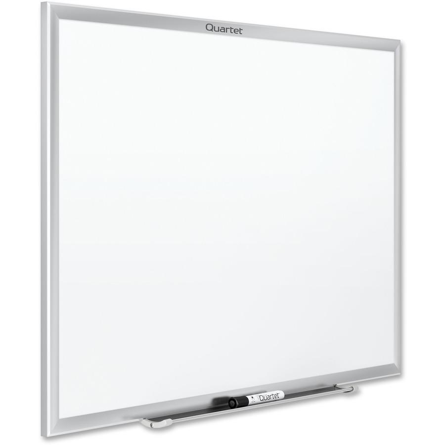 Quartet Classic Whiteboard - 24" (2 ft) Width x 18" (1.5 ft) Height - White Melamine Surface - Silver Aluminum Frame - Horizontal/Vertical - 1 Each. Picture 7