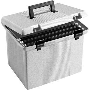 Pendaflex Portafile File Storage Box - External Dimensions: 14" Width x 11.1" Depth x 11" Height - Granite - For File - 1 Each. Picture 2