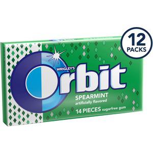 Orbit Spearmint Sugar-free Gum - 12 packs - Spearmint - Individually Wrapped - 12 / Box. Picture 4