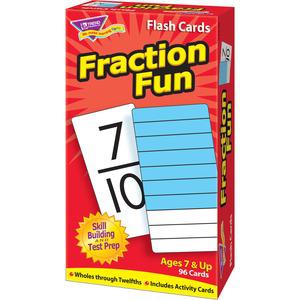 Trend Fraction Fun Flash Cards - Educational - 1 / Box. Picture 8