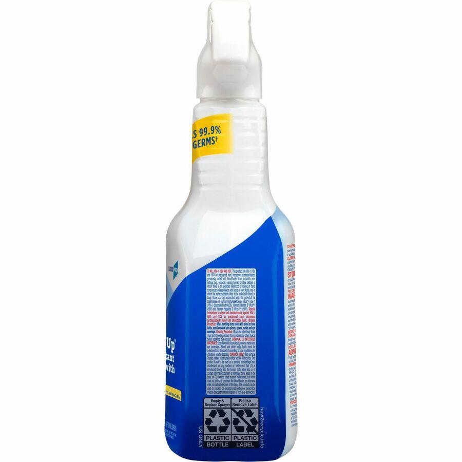 CloroxPro&trade; Clean-Up Disinfectant Cleaner with Bleach - Ready-To-Use - 32 fl oz (1 quart) - 1 Each - Clear. Picture 12