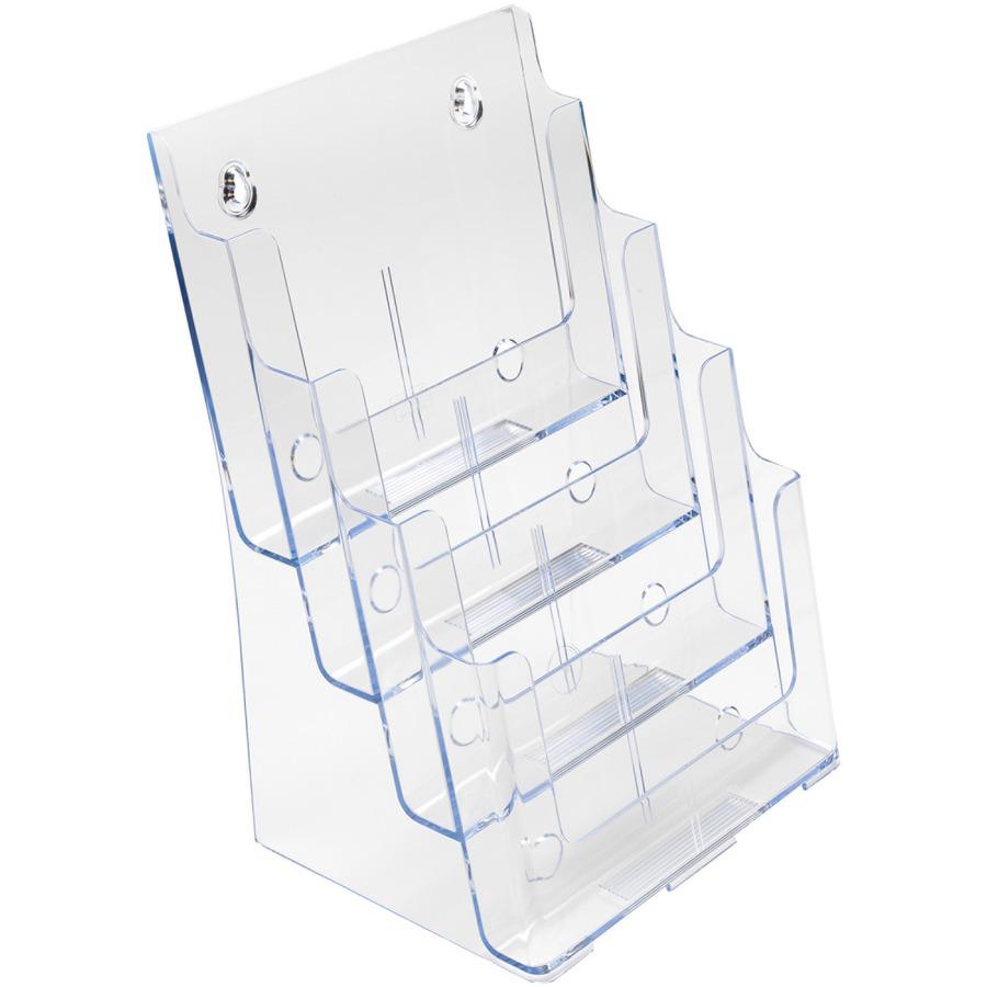 Deflecto Multi-Compartment DocuHolder - 920 x Sheet - 4 Compartment(s) - 1.57" - 13.5" Height x 9.3" Width x 7" Depth - Desktop - Polystyrene - 1 Each. Picture 5