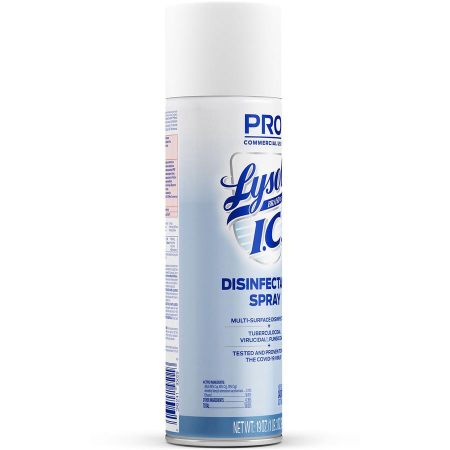 Lysol I.C. Disinfectant Spray - Aerosol - 19 fl oz (0.6 quart) - 1 Each - Clear. Picture 5
