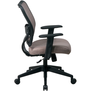 Office Star Space VeraFlex Series Task Chair - Fabric Latte Seat - Fabric Back - 5-star Base - Latte - 19.50" Seat Width x 20" Seat Depth - 27" Width x 26.5" Depth x 40" Height. Picture 11