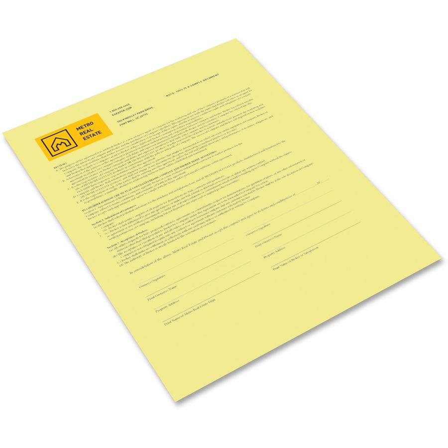 Xerox Bold Digital Carbonless Paper - Letter - 8 1/2" x 11" - 500 / Ream - Sustainable Forestry Initiative (SFI) - Capsule Control Coating - Canary. Picture 6