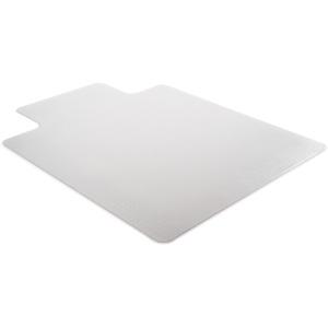 Lorell Standard Lip Low-pile Chairmat - Carpeted Floor - 48" Length x 36" Width x 0.12" Thickness - Lip Size 10" Length x 19" Width - Vinyl - Clear - 1Each. Picture 10