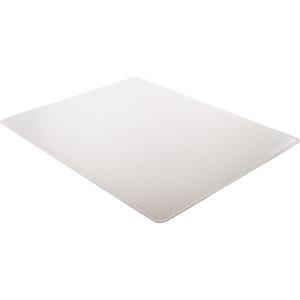 Lorell Plush-pile Chairmat - Carpeted Floor - 60" Length x 46" Width x 0.173" Thickness - Rectangular - Vinyl - Clear - 1Each. Picture 11