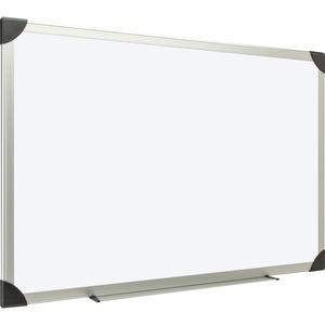 Lorell Aluminum Frame Dry-erase Boards - 96" (8 ft) Width x 48" (4 ft) Height - White Styrene Surface - Aluminum Frame - 1 Each. Picture 4
