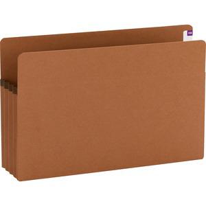 Smead Straight Tab Cut Legal Recycled File Pocket - 8 1/2" x 14" - 3 1/2" Expansion - Redrope - Redrope - 100% Recycled - 25 / Box. Picture 4