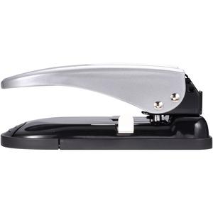 Bostitch EZ Squeeze&trade; 40 Two-Hole Punch - 2 Punch Head(s) - 40 Sheet - 9/32" Punch Size - 6.5" x 2.8" - Black, Silver. Picture 9