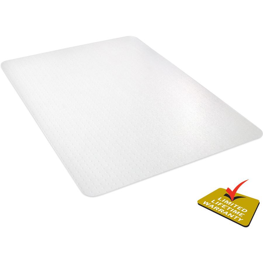 Deflecto Polycarbonate Chairmat for Carpet - Carpeted Floor - 53" Length x 45" Width x 62.5 mil Thickness - Rectangle - Polycarbonate - Clear. Picture 8