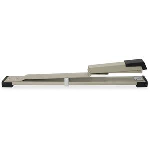 Business Source Long Reach Stapler - 20 of 20lb Paper Sheets Capacity - 210 Staple Capacity - Full Strip - 1/4" Staple Size - 1 Each - Putty, Gray, Black. Picture 12