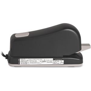 Business Source Electric Stapler - 20 of 20lb Paper Sheets Capacity - 210 Staple Capacity - Full Strip - 1/4" Staple Size - 1 Each - Black, Putty. Picture 5