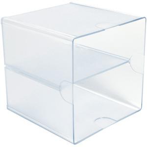 Deflecto Stackable Cube Organizer - 6" Height x 6" Width x 6" Depth - Desktop - Stackable - Plastic - 1 Each. Picture 4