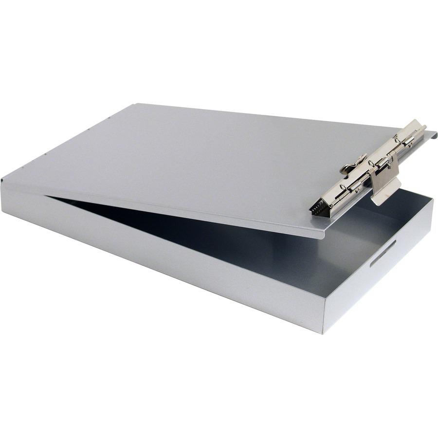 Saunders Recycled Aluminum Redi-Rite Clipboard - Top Opening - 6" x 9" - Aluminum - Silver - 1 Each. Picture 9