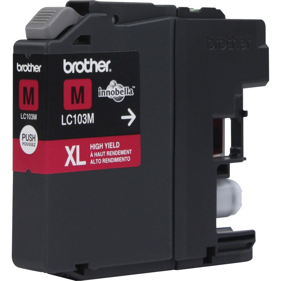 Brother Genuine Innobella LC103M High Yield Magenta Ink Cartridge - Inkjet - High Yield - 600 Pages - Magenta - 1 Each. Picture 4