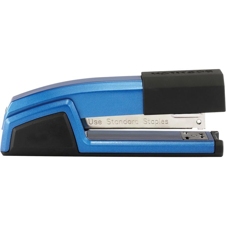 Bostitch Epic Antimicrobial Office Stapler - 25 Sheets Capacity - 210 Staple Capacity - Full Strip - 1 Each - Blue. Picture 6