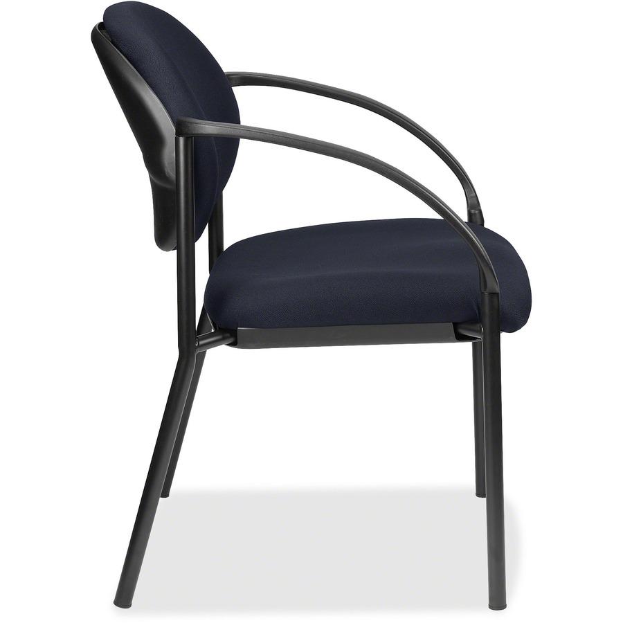 Eurotech Dakota 8011 Guest Chair - Navy Fabric Seat - Navy Fabric Back - Steel Frame - Four-legged Base - 1 Each. Picture 5