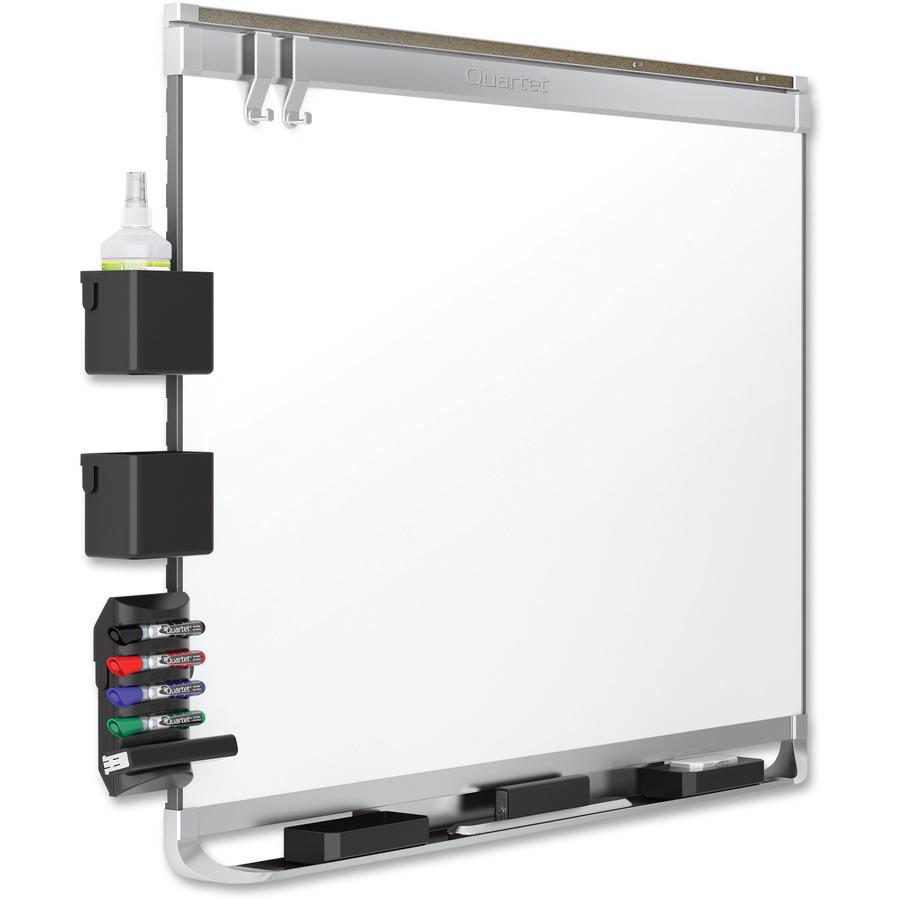 Quartet Prestige 2 DuraMax Magnetic Dry-Erase Board - 48" (4 ft) Width x 36" (3 ft) Height - White Porcelain Surface - Silver Aluminum Frame - Horizontal - Magnetic - 1 Each - TAA Compliant. Picture 3