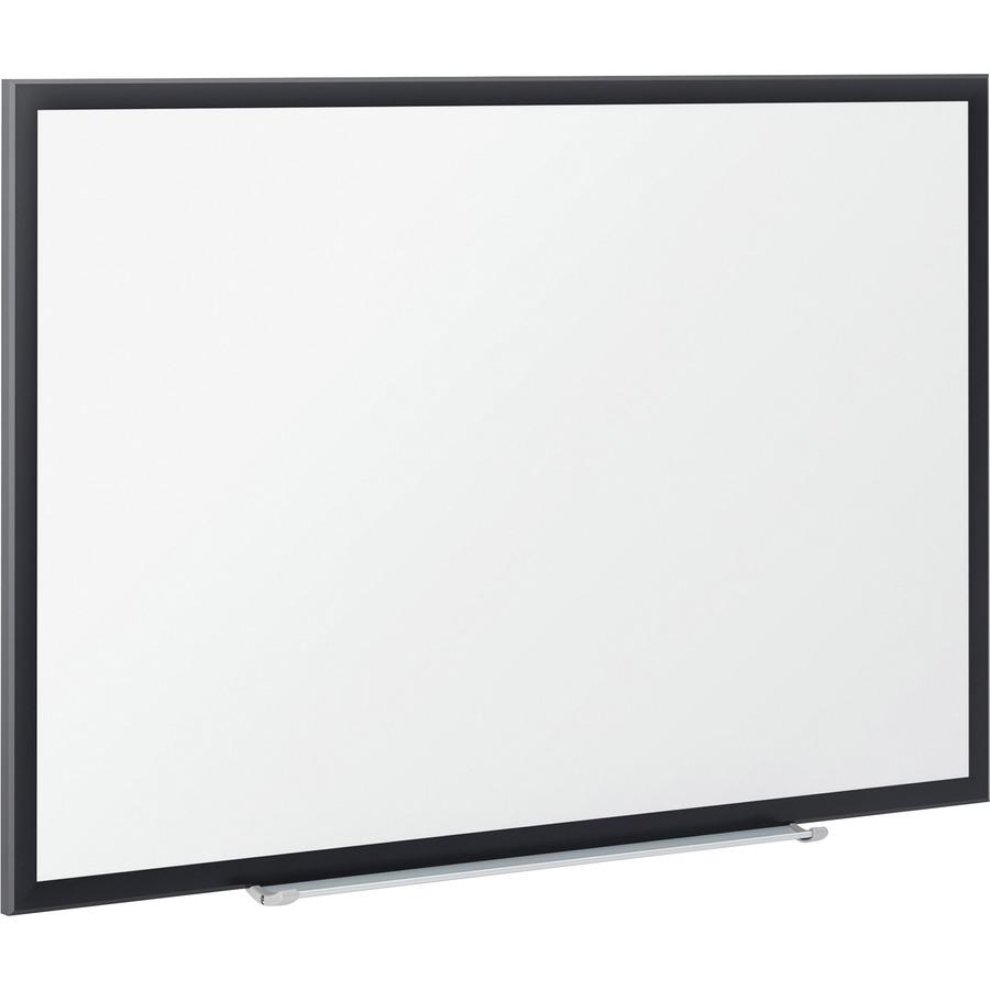 Quartet Classic Magnetic Whiteboard - 24" (2 ft) Width x 18" (1.5 ft) Height - White Painted Steel Surface - Black Aluminum Frame - Horizontal/Vertical - Magnetic - 1 Each. Picture 5