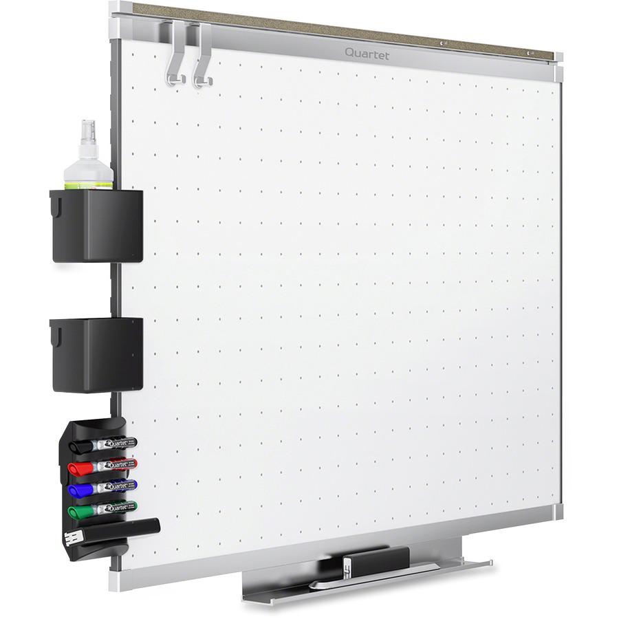 Quartet Prestige 2 Total Erase Whiteboard - 72" (6 ft) Width x 48" (4 ft) Height - White Surface - Graphite Frame - Horizontal - 1 / Each. Picture 4