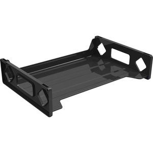 Deflecto Sustainable Office Stackable Desk Tray - 2.8" Height x 13" Width x 9" DepthDesktop - Durable, Stackable - 30% Recycled - Black - Plastic - 1 Each. Picture 5