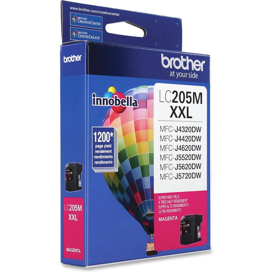 Brother Genuine Innobella LC205M Super High Yield Magenta Ink Cartridge - Inkjet - Super High Yield - 1200 Pages - Magenta - 1 Each. Picture 3