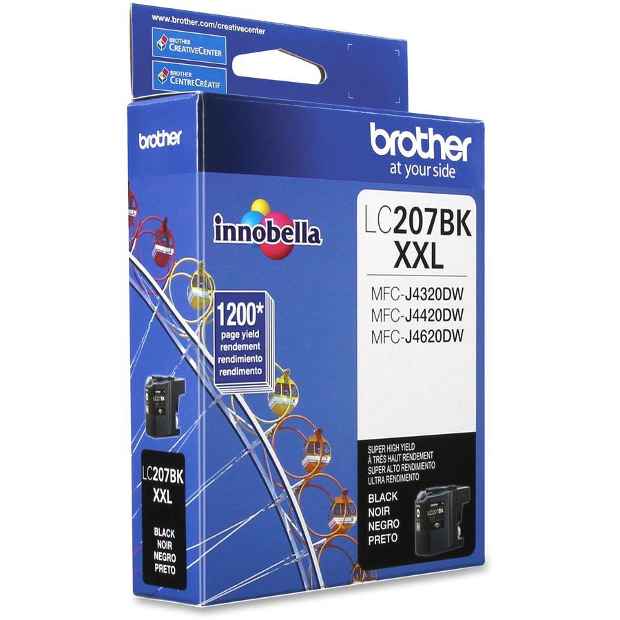 Brother Genuine LC207BK Super High Yield Black Ink Cartridge - Inkjet - Super High Yield - 1200 Pages - Black - 1 Each. Picture 7