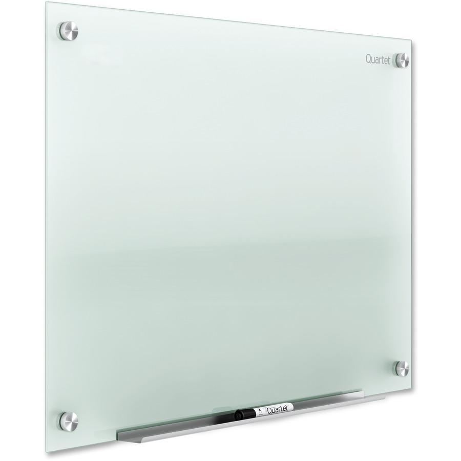 Quartet Infinity Glass Dry-Erase Whiteboard - 24" (2 ft) Width x 18" (1.5 ft) Height - Frost Tempered Glass Surface - Horizontal/Vertical - 1 Each. Picture 7