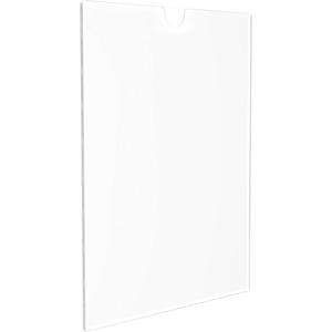 Lorell Cubicle Frame - 1 Each - 8.50" Holding Width x 11" Holding Height - Rectangular Shape - Wall Mountable - Acrylic - Wall, File Cabinet, Locker, Cubicle - Clear. Picture 4