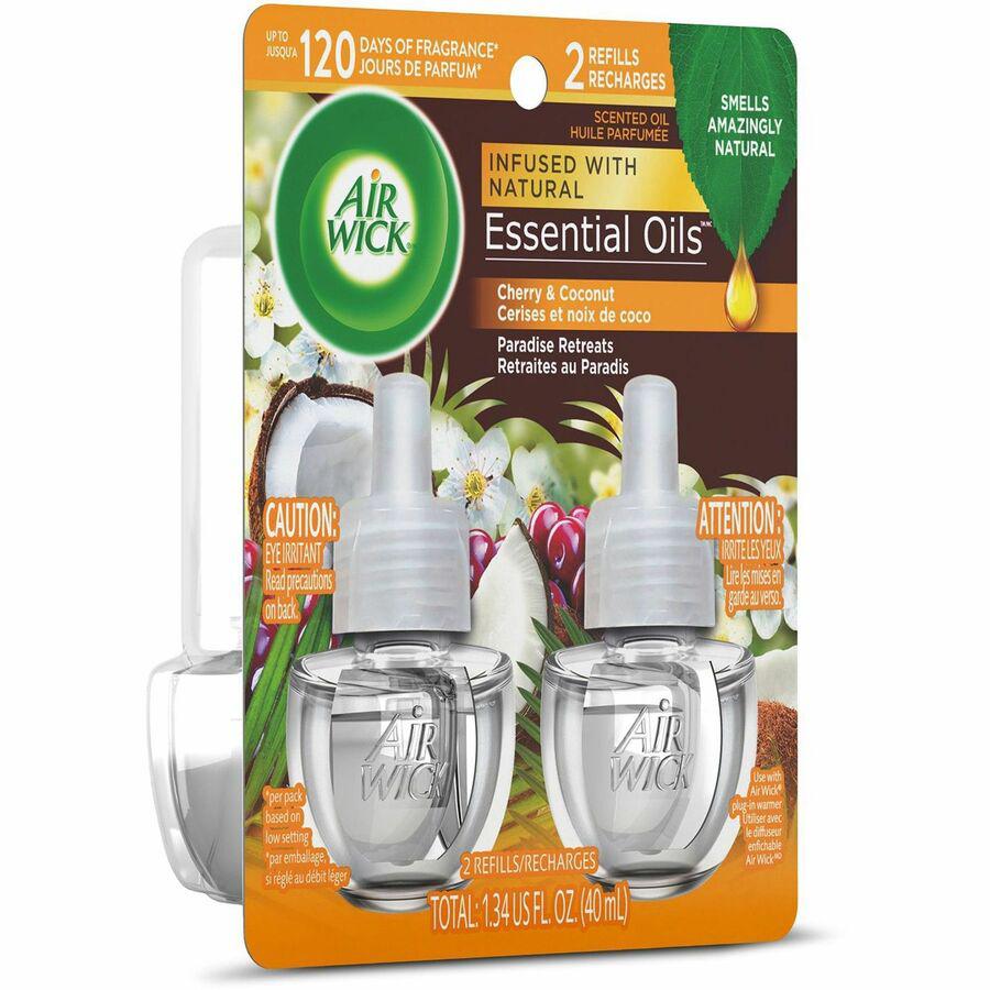 Air Wick Scented Oil Warmer Refill - Oil - 0.7 fl oz (0 quart) - Paradise Retreat - 60 Day - 2 / Pack - Wall Mountable, Long Lasting. Picture 5