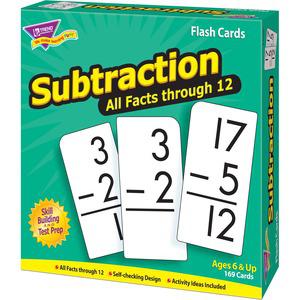 Trend Subtraction all facts through 12 Flash Cards - Theme/Subject: Learning - Skill Learning: Subtraction - 169 Pieces - 6+ - 169 / Box. Picture 2