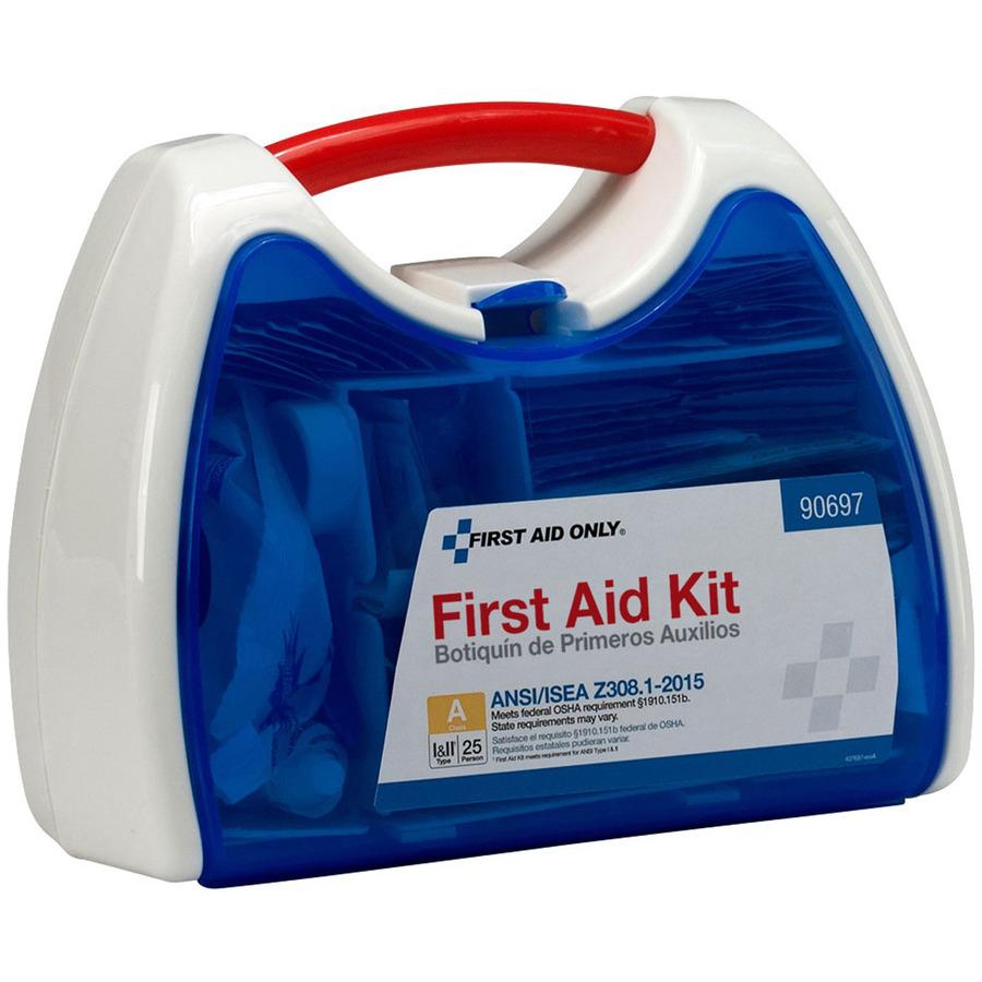 First Aid Only 25-Person ReadyCare First Aid Kit - ANSI Compliant - 141 x Piece(s) For 25 x Individual(s) - 9.3" Height x 7" Width x 4" Depth - Plastic Case - 1 Each. Picture 4