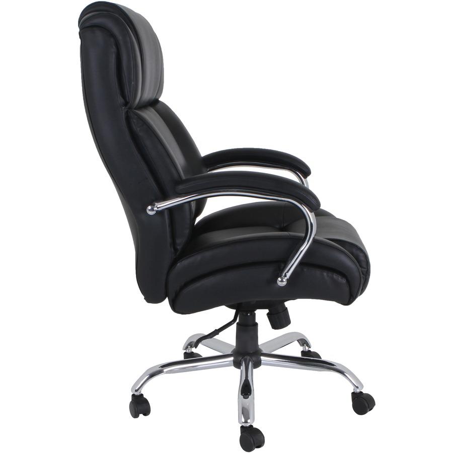 Lorell Big & Tall Chair with UltraCoil Comfort - Black - 1 Each. Picture 11