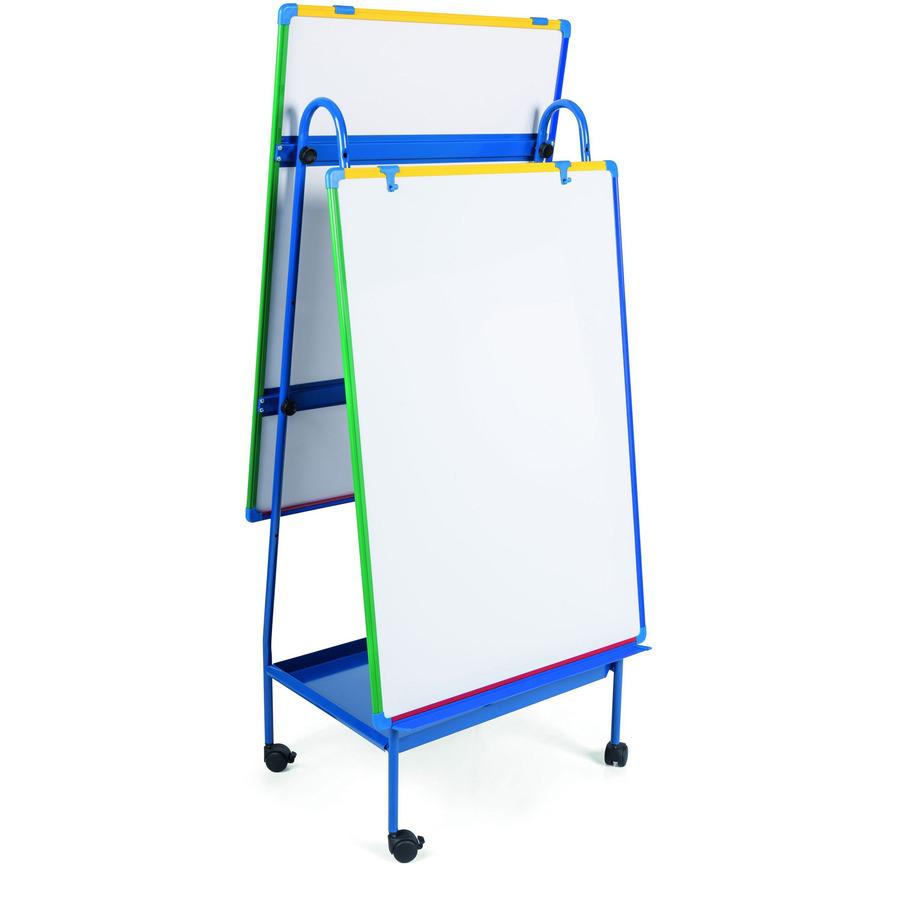 Bi-office Magnetic AdjustableDoublee-sided Easel - White Surface - Rectangle - Magnetic - Assembly Required - 1 Each. Picture 12